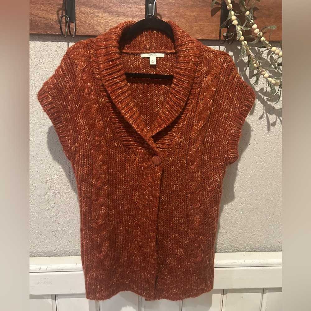 Merona Rust Orange Sweater Cardigan